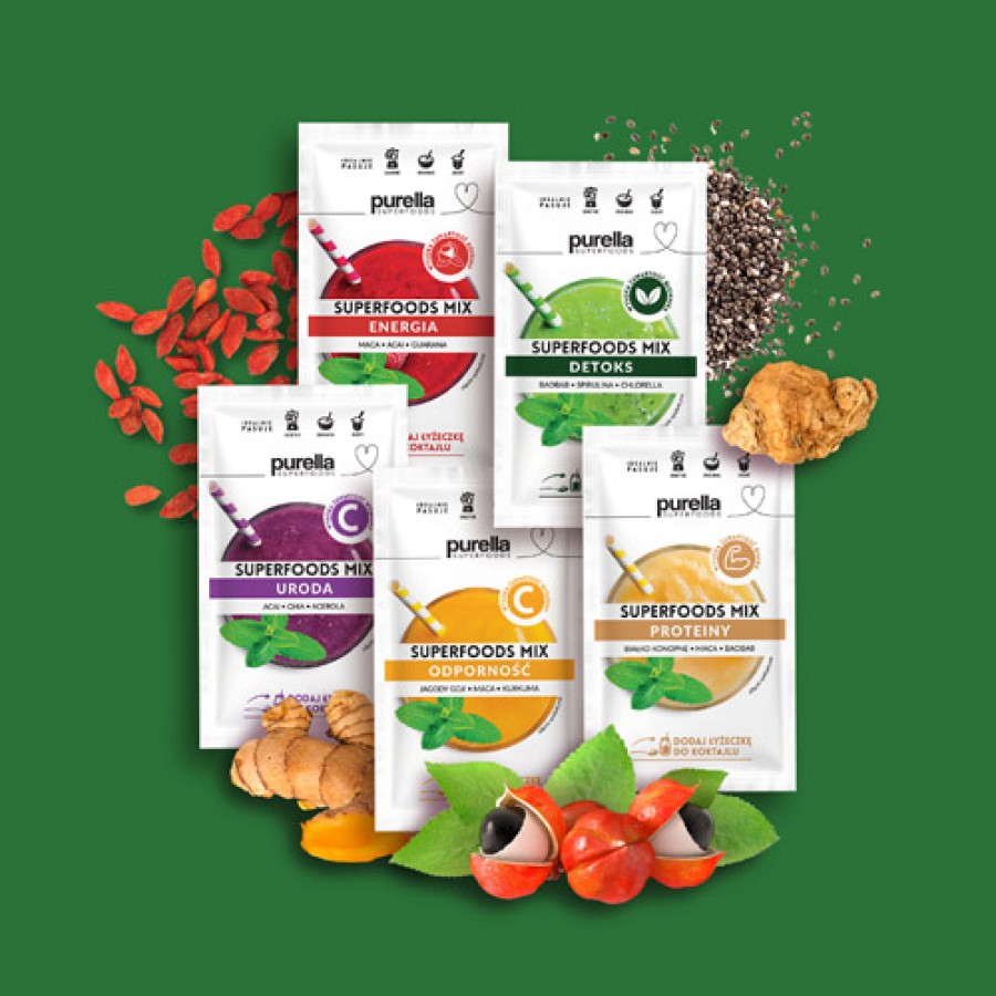 Zdjęcie produktu - 4 PURELLA SuperFoods Mix Detoks, 40g