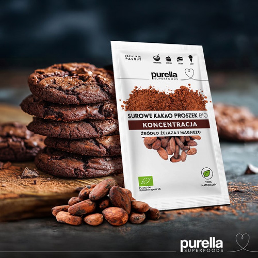 Zdjęcie produktu - 2 PURELLA Surowe kakao Bio, 40g
