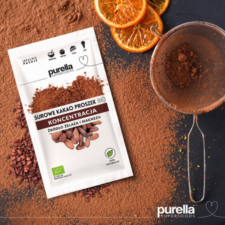 Zdjęcie produktu - 3 PURELLA Surowe kakao Bio, 40g