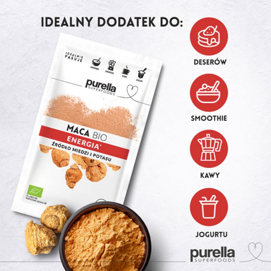 Miniaturka artykułu - #1 PURELLA Maca Bio, 28g 