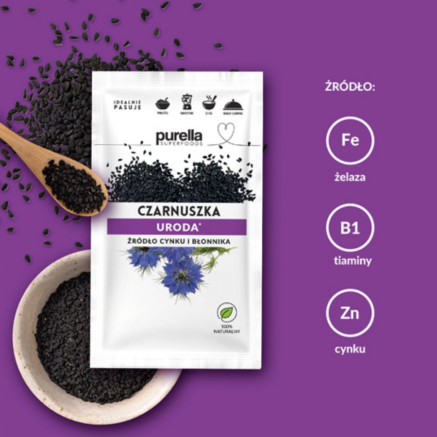 Zdjęcie produktu - 0 PURELLA Czarnuszka ziarno, 40g