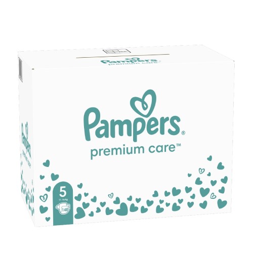 Miniaturka artykułu - #0 Pampers Premium Care 5 Pieluchy dla dzieci, 11&ndash;16 kg, 148 szt.