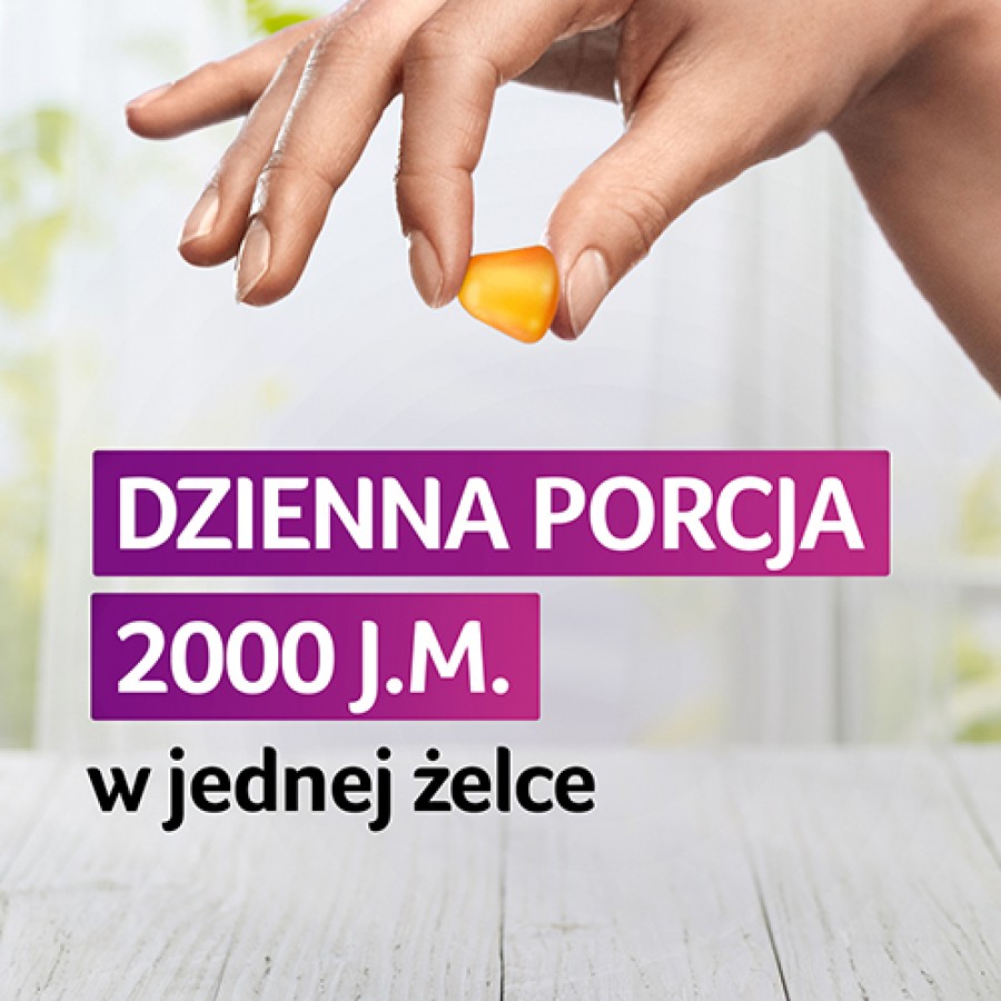 Zdjęcie produktu - 4 Vigantoletten Max 2000 żelki o smaku cytrynowym, 60szt.