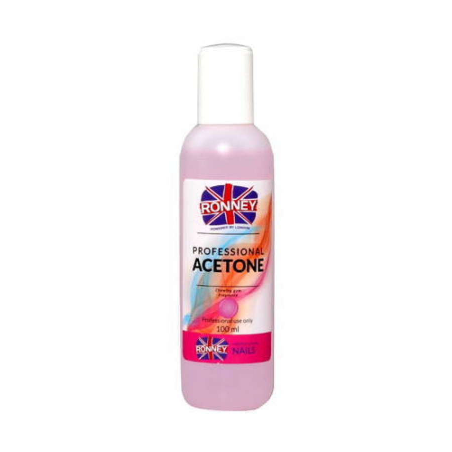 Miniaturka artykułu - #0 RONNEY Aceton do paznokci guma balonowa, 100ml