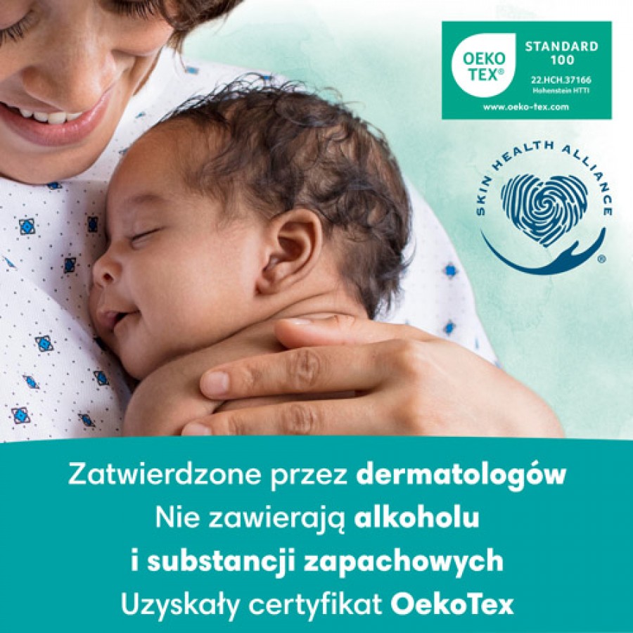 Zdjęcie produktu - 2 Pampers Harmonie Aqua Chusteczki nawilżane dla dzieci, 24x48szt.