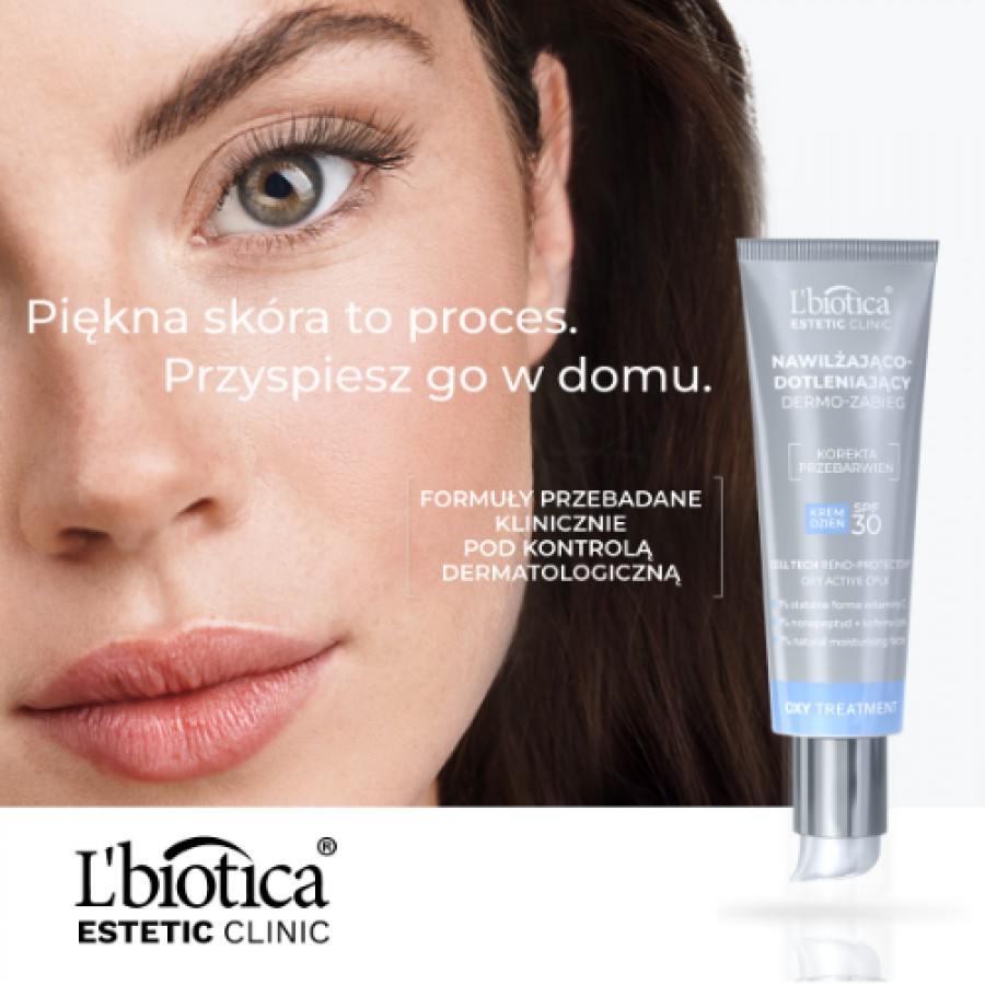 Miniaturka artykułu - #0 L'BIOTICA ESstetic Clinic Oxy Treatment Nawilżająco-dotleniający dermo-zabieg SPF30, krem na dzień, 35ml