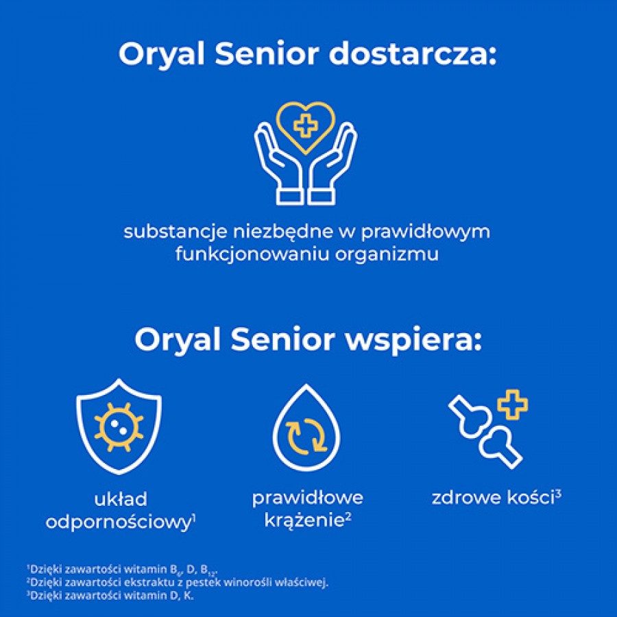 Zdjęcie produktu - 3 Oryal Senior, 20tabl.