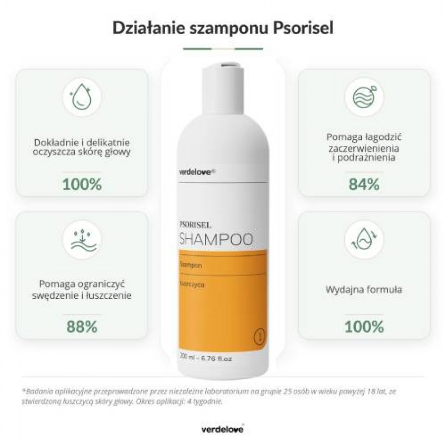 Miniaturka artykułu - #1 PSORISEL Szampon do pielęgnacji sk&oacute;ry głowy u os&oacute;b z objawami łuszczycy, 200ml