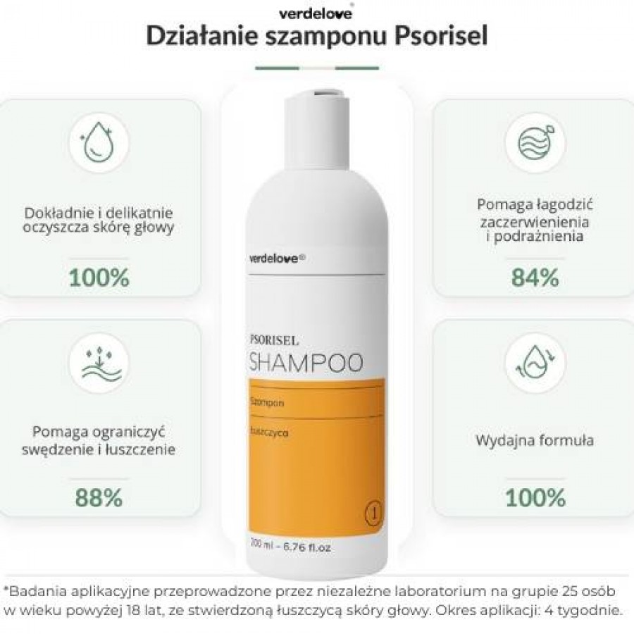 Miniaturka artykułu - #1 PSORISEL Szampon do pielęgnacji sk&oacute;ry głowy u os&oacute;b z objawami łuszczycy, 200ml