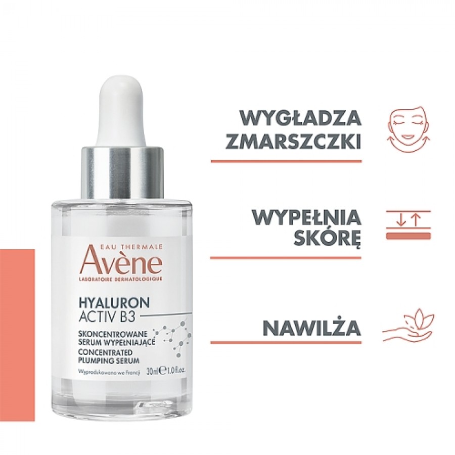 Miniaturka artykułu - #1 AVENE HYALURON ACTIV B3 Skoncentrowane serum wypełniające, 30 ml