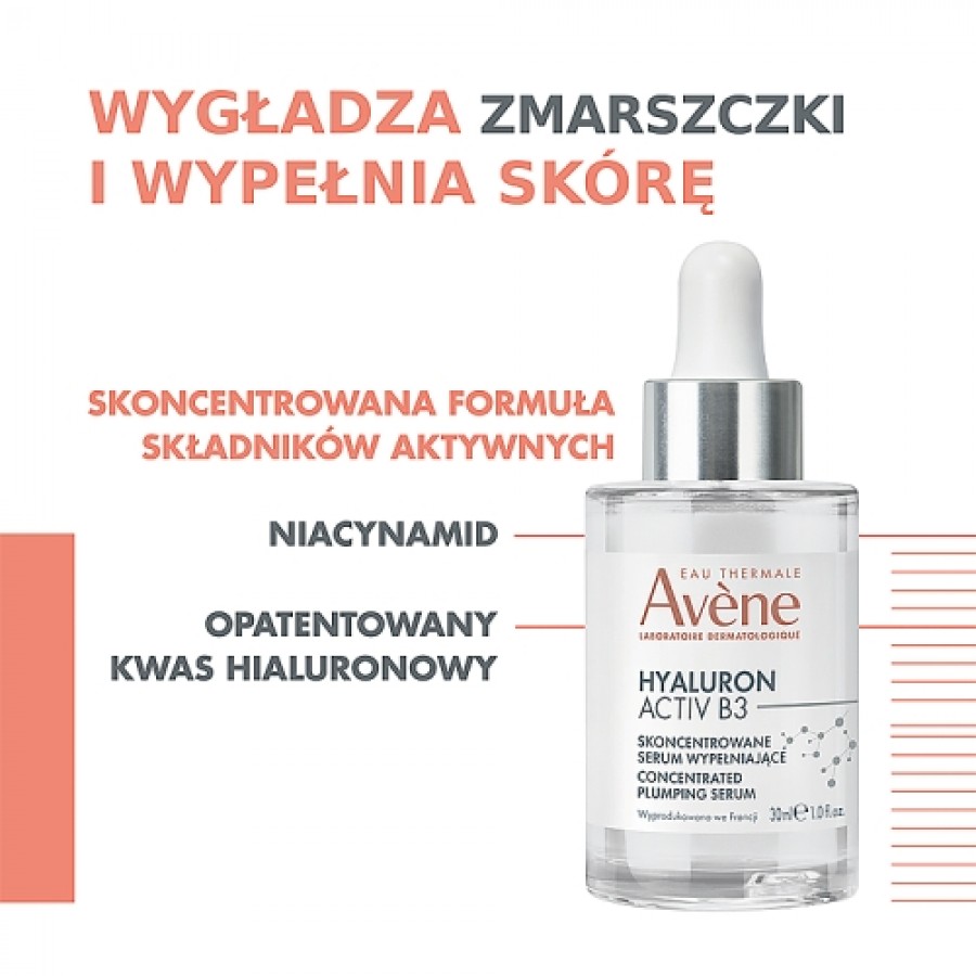 Zdjęcie produktu - 2 AVENE HYALURON ACTIV B3 Skoncentrowane serum wypełniające, 30 ml