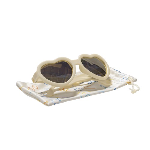Miniaturka artykułu - #1 Babiators Okulary przeciwsłoneczne z polaryzacją POLARIZED HEARTS SWEET CREAM ROSE GOLD MIRRORED LENSES 0-2 lat P-HRT-502-S