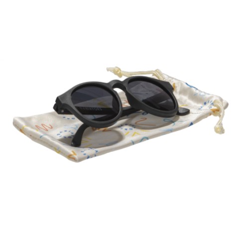 Miniaturka artykułu - #1 Babiators Okulary przeciwsłoneczne Keyhole Jet Black Smoke Lenses 3-5 lat O-KEY001-M