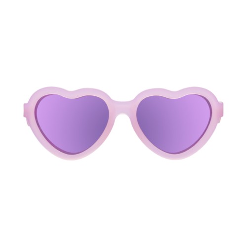 Miniaturka artykułu - #0 Babiators Okulary przeciwsłoneczne z polaryzacją HEART FROSTED PINK PURPLE MIRRORED LENS POLARIZED 6+ lat P-HRT-503-L