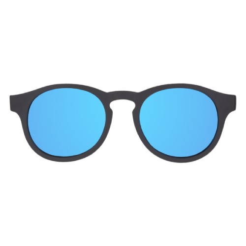 Miniaturka artykułu - #0 Babiators Okulary przeciwsłoneczne z polaryzacją POLARIZED KEYHOLE JET BLACK COBALT BLUE MIRRORED LENSES 3-5 lat P-KEY-505-M