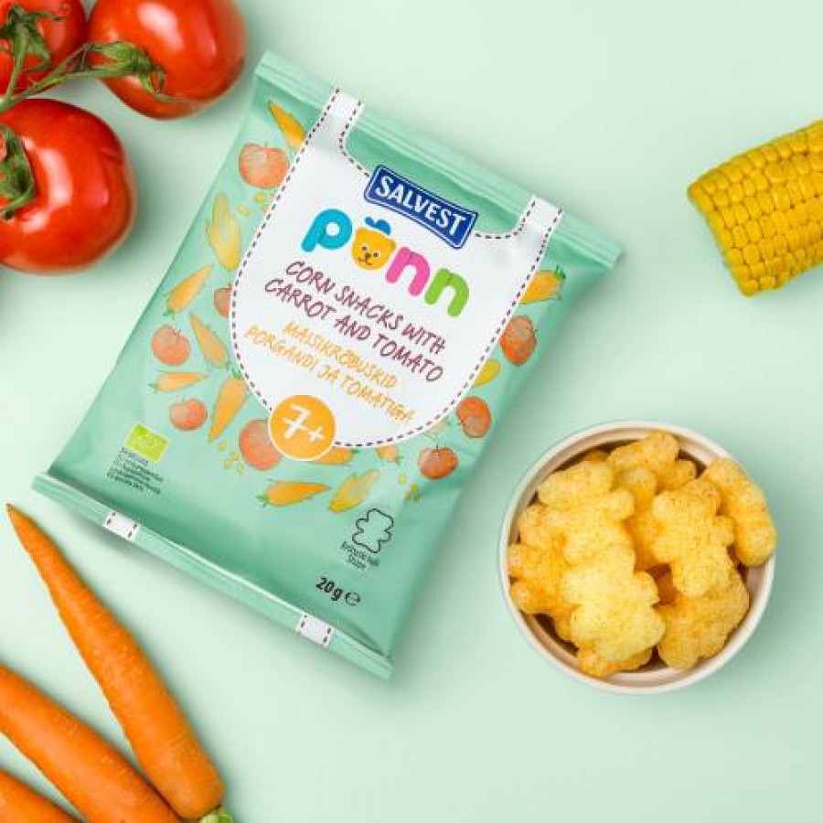 Zdjęcie produktu - 2 SALVEST P&Otilde;NN BIO Chrupki pomidorowe, 20 g 
