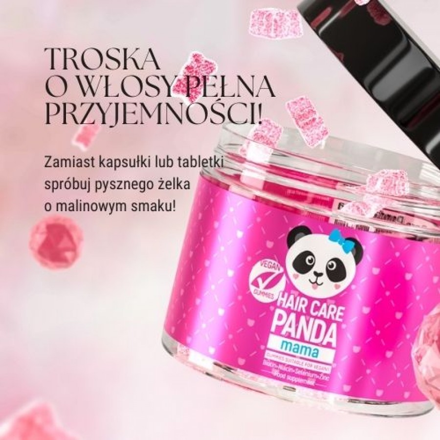 Zdjęcie produktu - 0 Noble Health Hair Care Panda Mama żelki, 30szt.