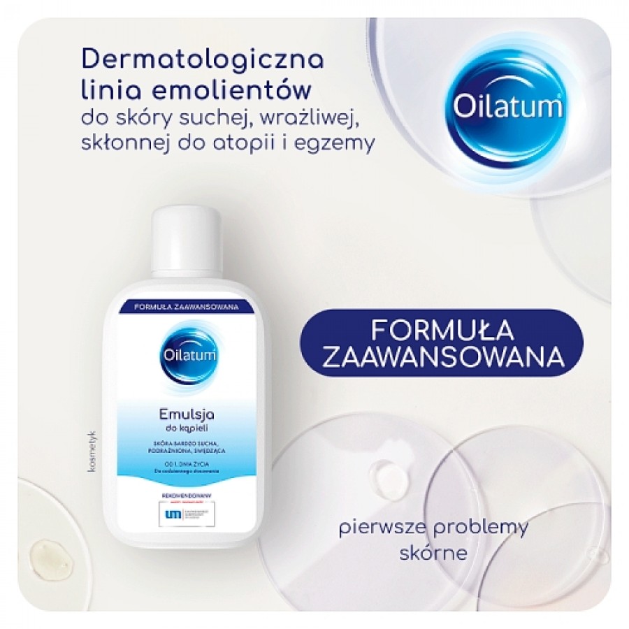 Zdjęcie produktu - 0 OILATUM Formuła Zaawansowana Emulsja do kąpieli, 250ml