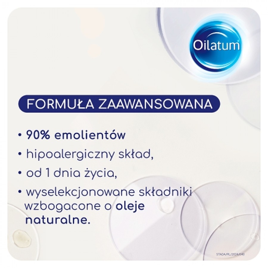 Zdjęcie produktu - 4 Oilatum Formuła Zaawansowana Emulsja do kąpieli dla sk&oacute;ry bardzo suchej, podrażnionej, swędzącej, 400 ml