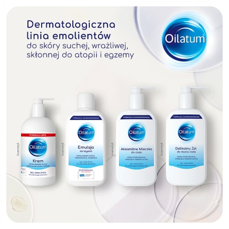 Zdjęcie produktu - 5 Oilatum Formuła Zaawansowana Emulsja do kąpieli dla sk&oacute;ry bardzo suchej, podrażnionej, swędzącej, 400 ml