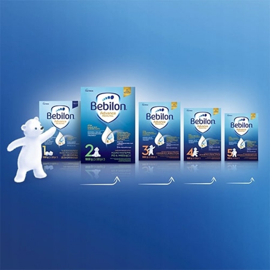 Zdjęcie produktu - 4 Zestaw 2x Bebilon Advance Pronutra 1 Mleko początkowe od urodzenia, 1000g