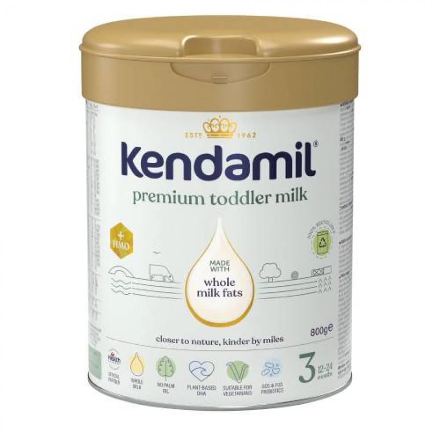 Miniaturka artykułu - #0 Kendamil Premium 3 Produkt w proszku na bazie białka krowiego, 800g