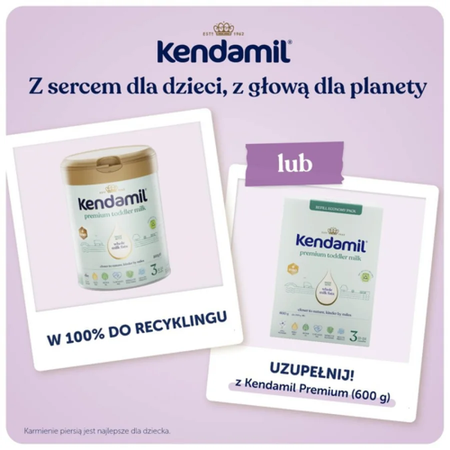 #5 – Kendamil Premium 3 Produkt w proszku na bazie białka krowiego, 800g