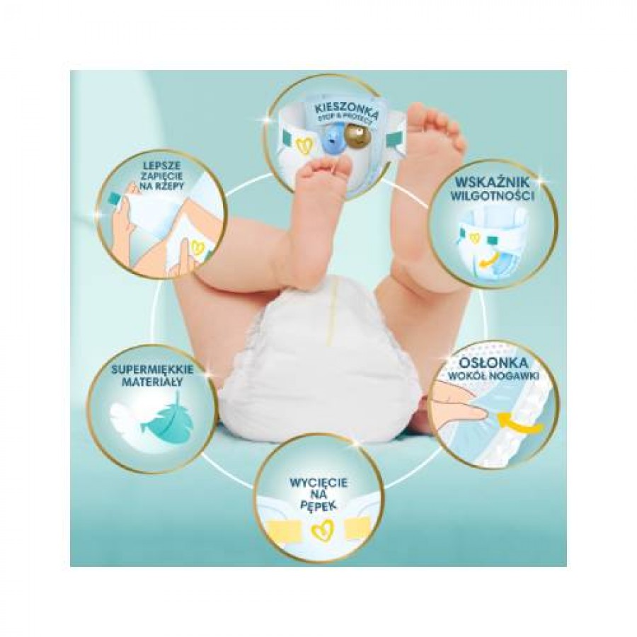 Zdjęcie produktu - 3 Pampers Premium Care Pieluszki, rozmiar 1, 72 sztuk