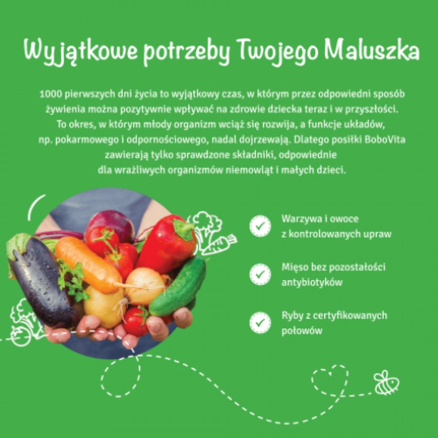 Miniaturka artykułu - #0 BoboVita Pasta z pomidorami, szynką i papryką po 15. miesiącu, 250g
