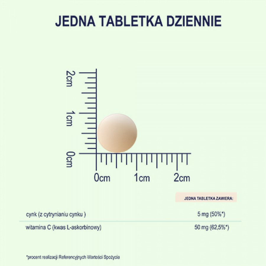 Zdjęcie produktu - 3 Naturell Cynk + Witamina C dla dzieci, 60 tabletek do żucia