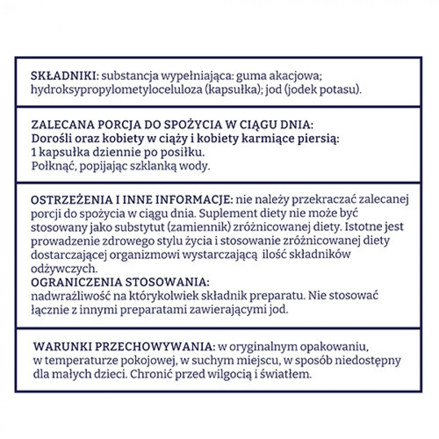Zdjęcie produktu - 4 Naturell Jod, 100 kapsułek