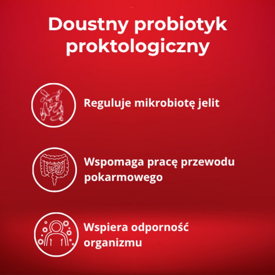 Miniaturka artykułu - #0 ProctoLact-M Doustny Probiotyk Proktologiczny 400mg, 10 kapsułek
