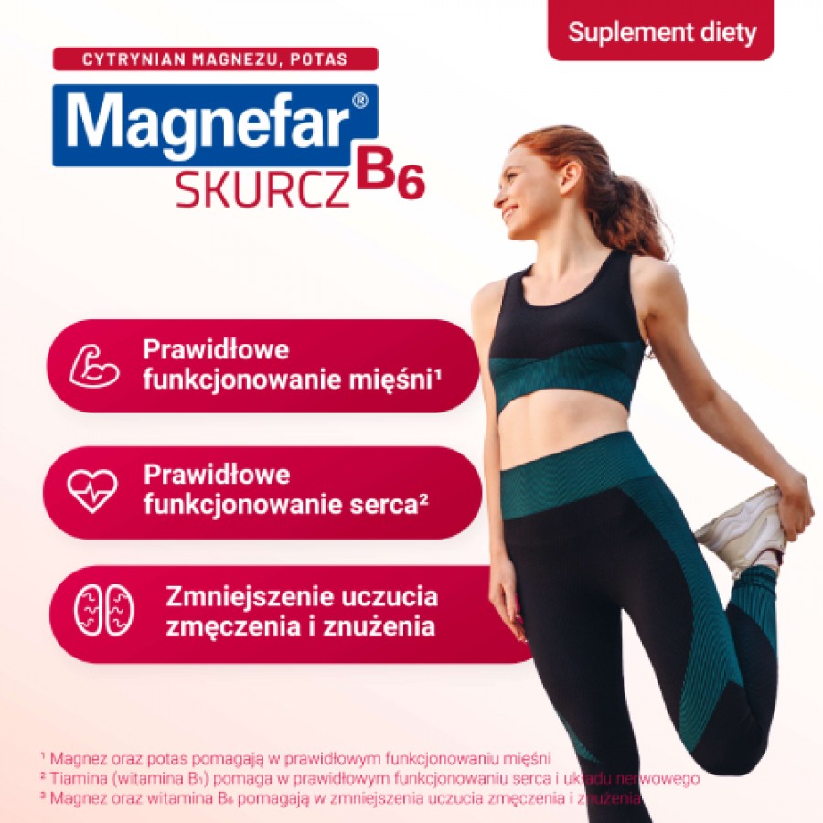 Zdjęcie produktu - 2 Magnefar B6 Skurcz, 30 tabletek powlekanych