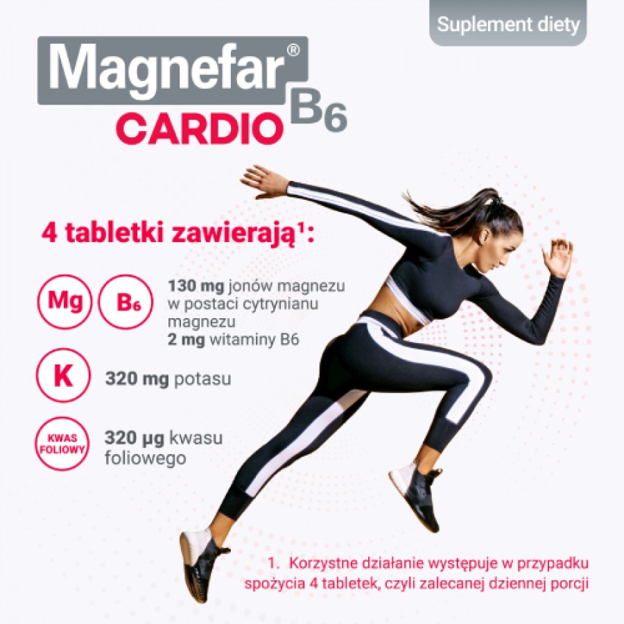 Zdjęcie produktu - 1 Magnefar B6 Cardio, 50 tabletek