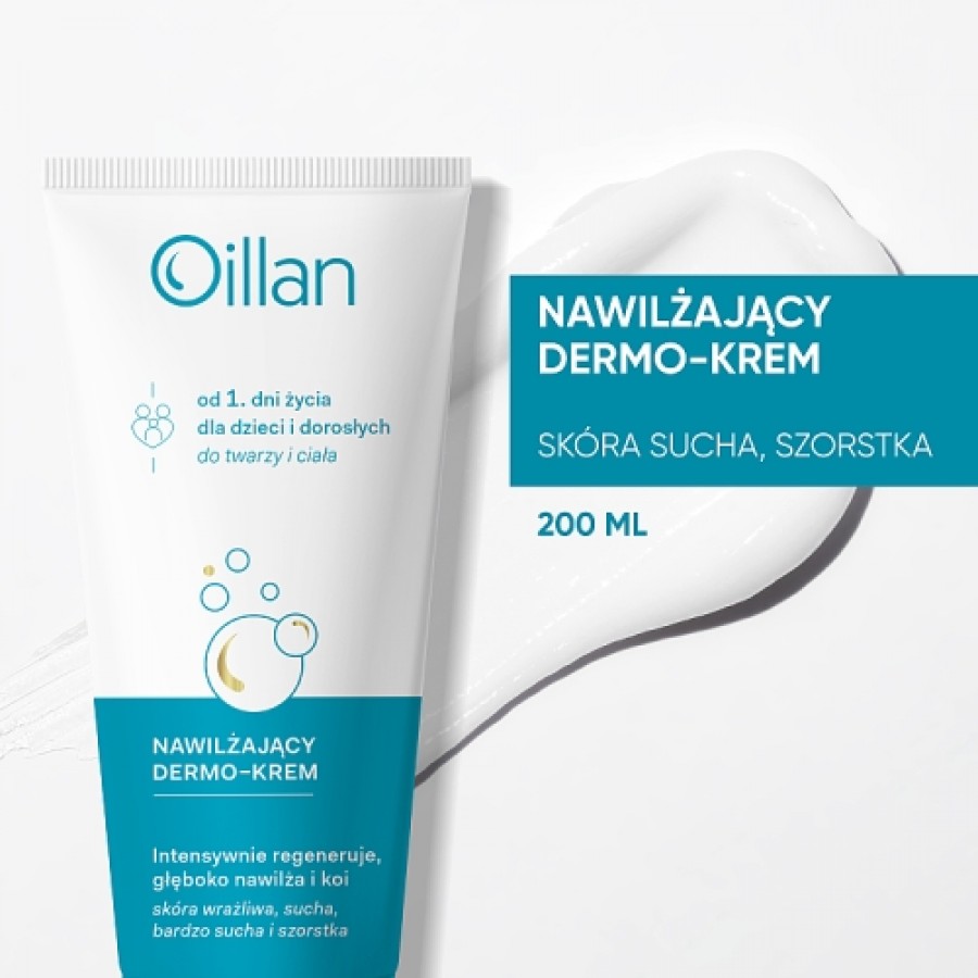 Miniaturka artykułu - #0 OILLAN Nawilżający dermo-krem do twarzy i ciała, 200ml