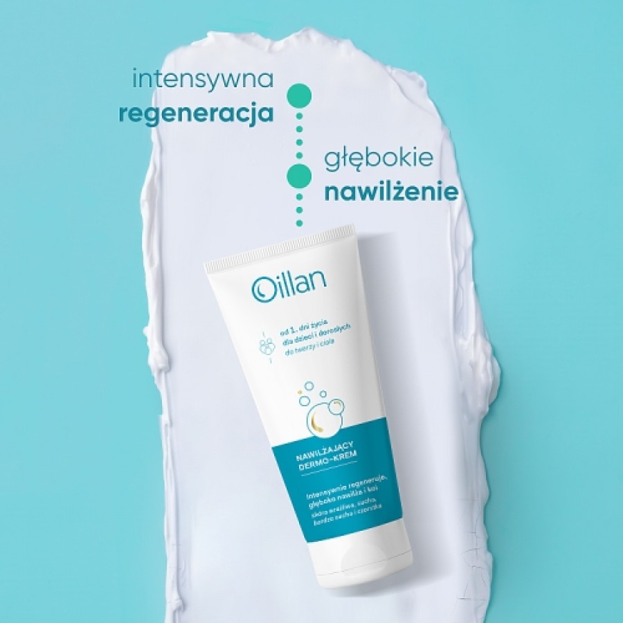 Miniaturka artykułu - #1 OILLAN Nawilżający dermo-krem do twarzy i ciała, 200ml
