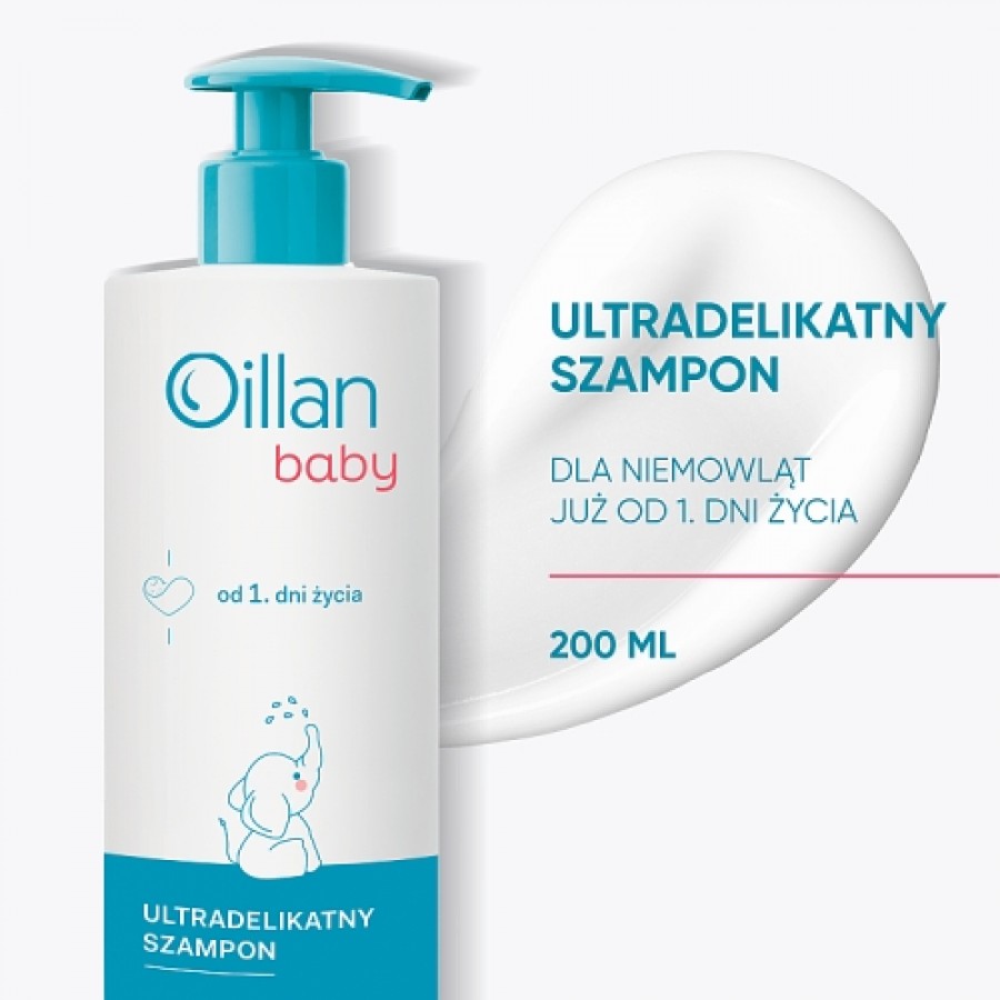 Miniaturka artykułu - #0 OILLAN Baby Ultradelikatny szampon, 200ml