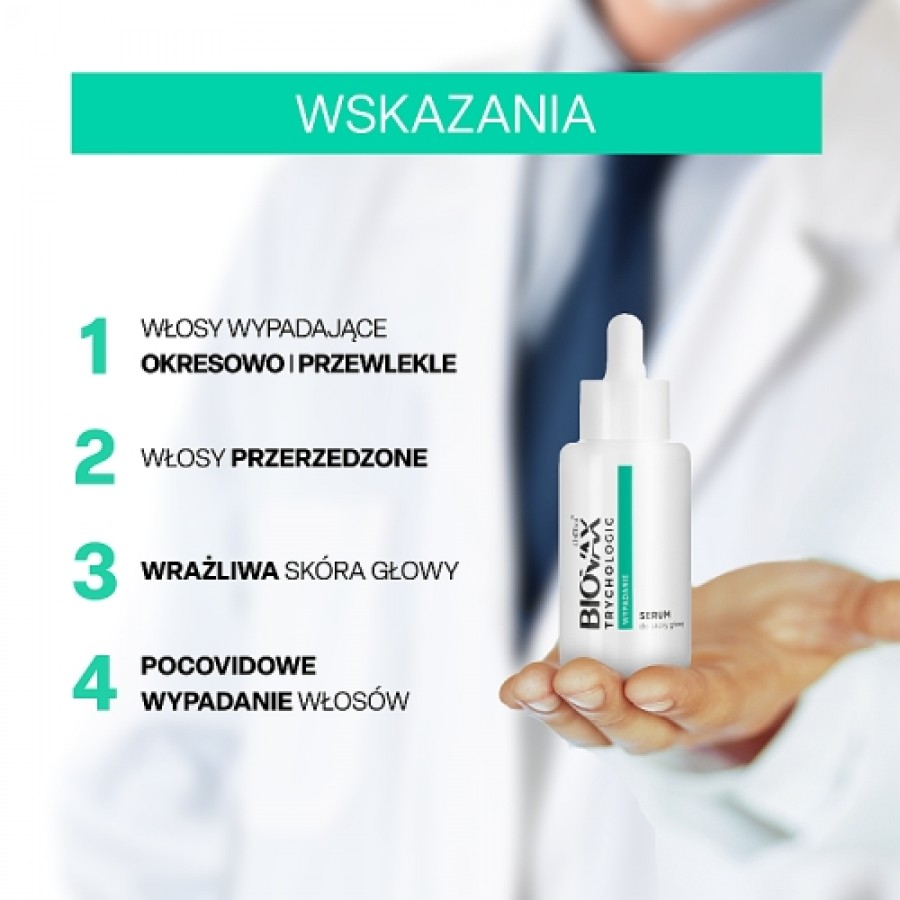 Miniaturka artykułu - #1 BIOVAX Trychologic Wypadanie Serum do sk&oacute;ry głowy, 50ml