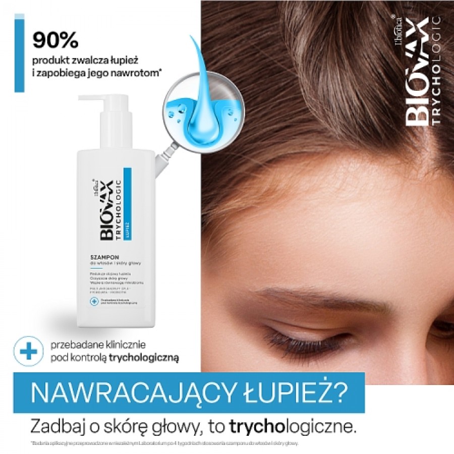 Miniaturka artykułu - #0 BIOVAX Trychologic Łupież Szampon do włos&oacute;w i sk&oacute;ry głowy, 200ml