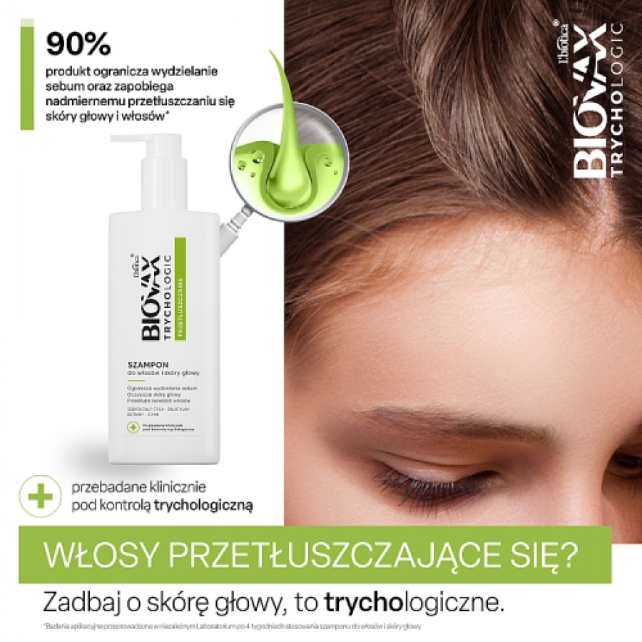 Miniaturka artykułu - #0 BIOVAX Trychologic Przetłuszczanie - Szampon do włos&oacute;w i sk&oacute;ry głowy, 200ml