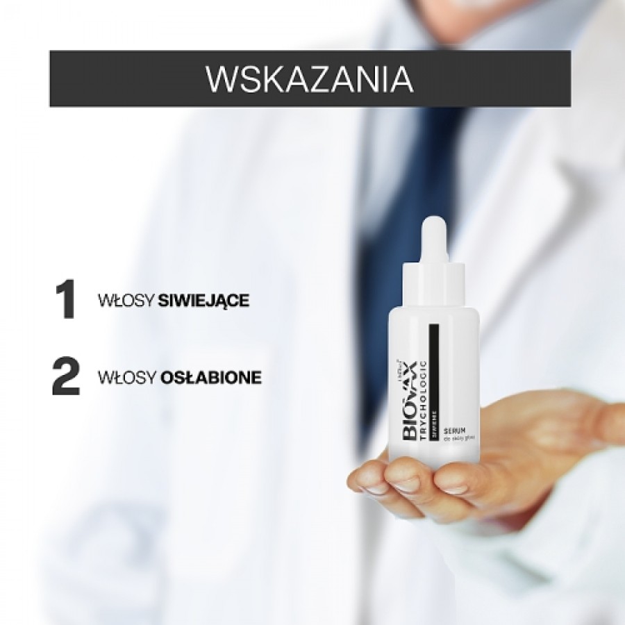 Miniaturka artykułu - #1 BIOVAX Trychologic Siwienie Serum do sk&oacute;ry głowy, 50ml