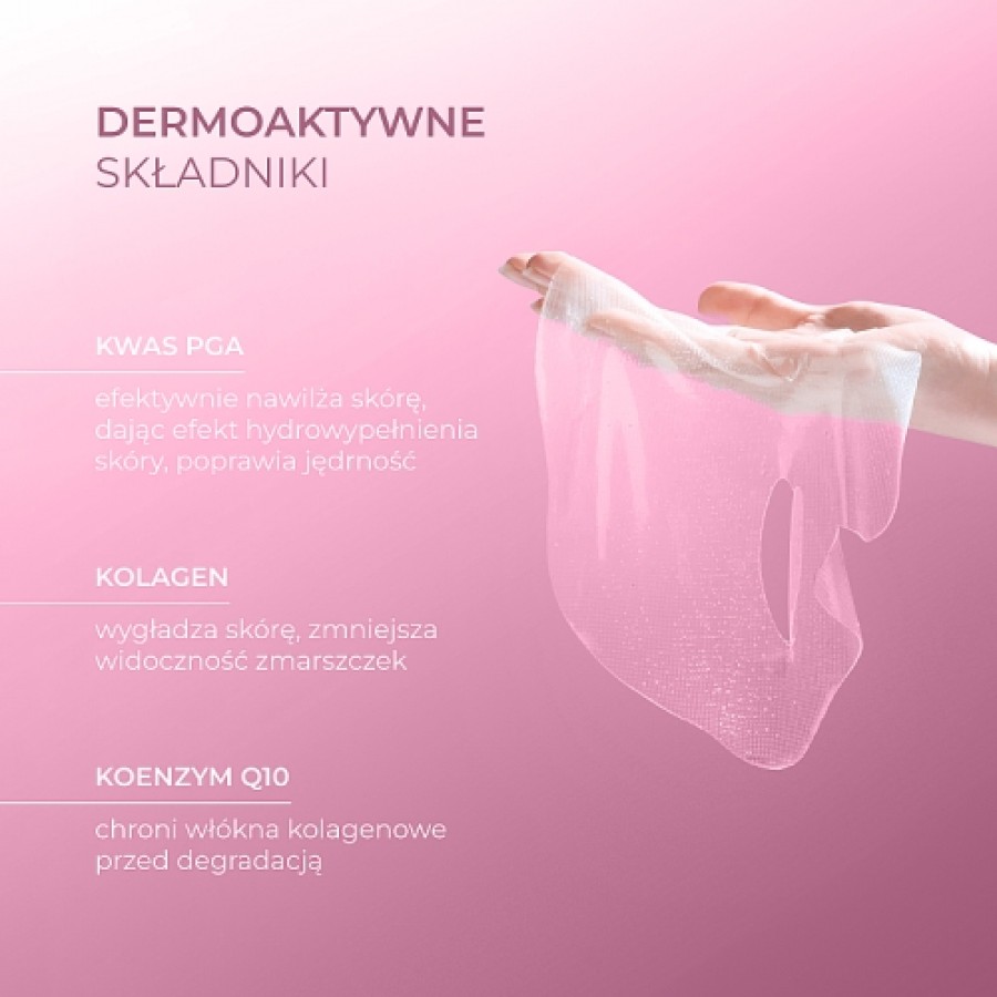 Zdjęcie produktu - 2 L'BIOTICA PGA Hydro Fusion Hydrożelowa maska do twarzy z kolagenem