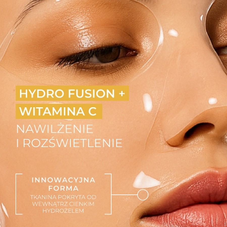 Miniaturka artykułu - #0 L'BIOTICA PHF + Witamina C Nawilżenie & Rozświetlenie Hydrożelowa Maska do twarzy 