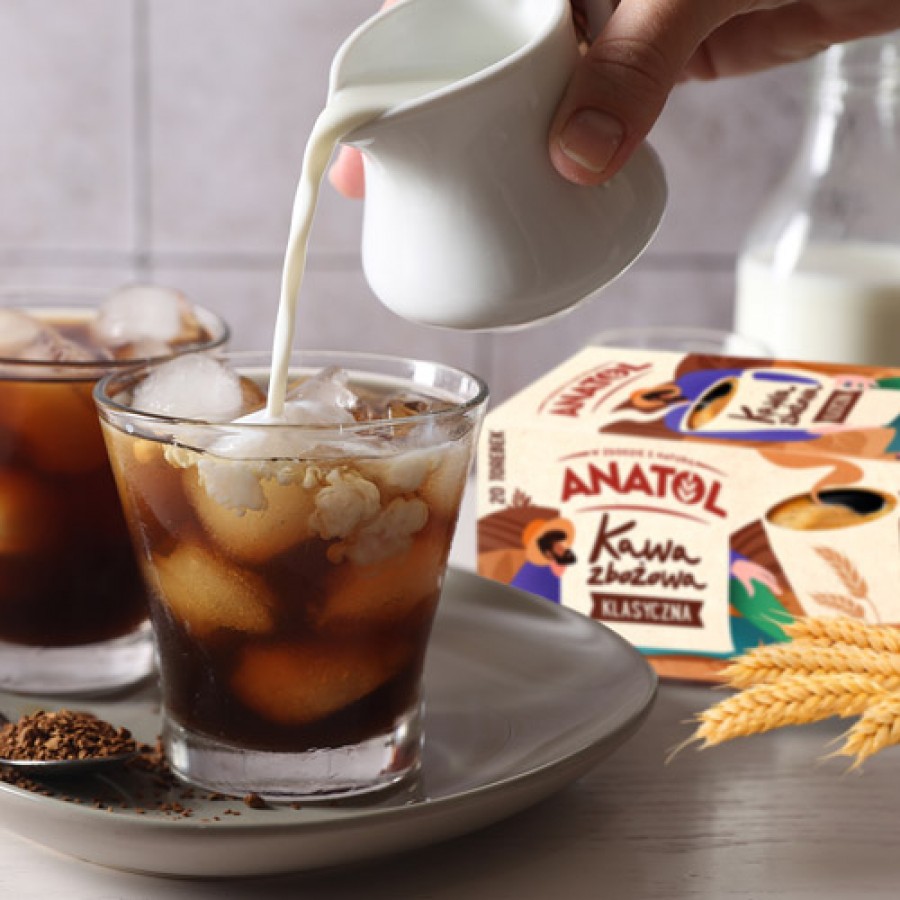 Zdjęcie produktu - 3 ANATOL Kawa zbożowa klasyczna ekspresowa, 20x4,2g