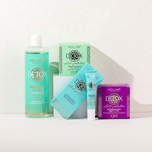 Miniaturka artykułu - #1 VOLLARE Detox Kreator Ochrony Nawilżający krem do twarzy na dzień SPF 30, 50ml