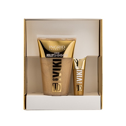 Miniaturka artykułu - #0 INGRID Viki Gabor ID X Zestaw GOLDEN SET Balsam rozświetlający, 150ml + Błyszczyk do ust, 15ml