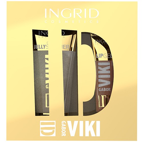 Miniaturka artykułu - #1 INGRID Viki Gabor ID X Zestaw GOLDEN SET Balsam rozświetlający, 150ml + Błyszczyk do ust, 15ml