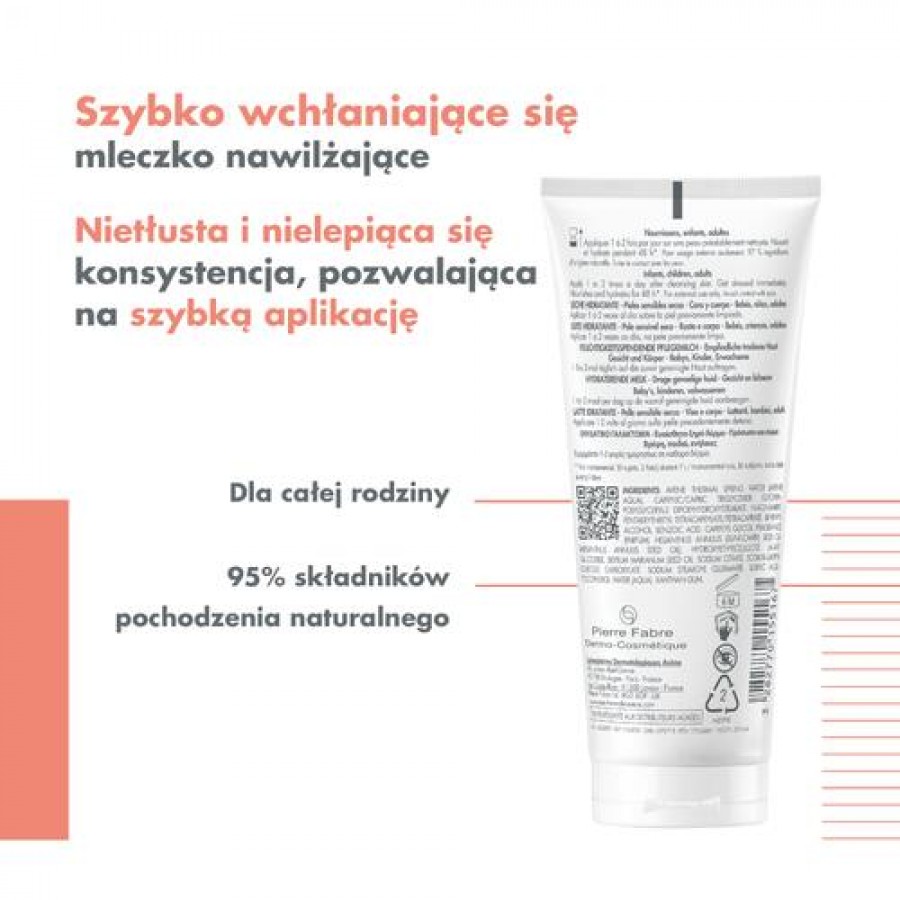 Miniaturka artykułu - #0 AVENE XERACALM NUTRITION Mleczko nawilżające, 200ml