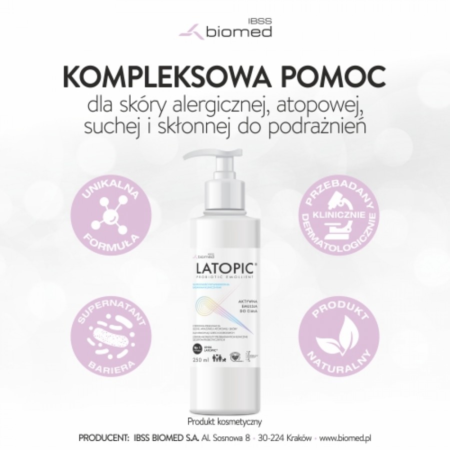 Miniaturka artykułu - #1 Latopic aktywna emulsja do ciała, 250ml