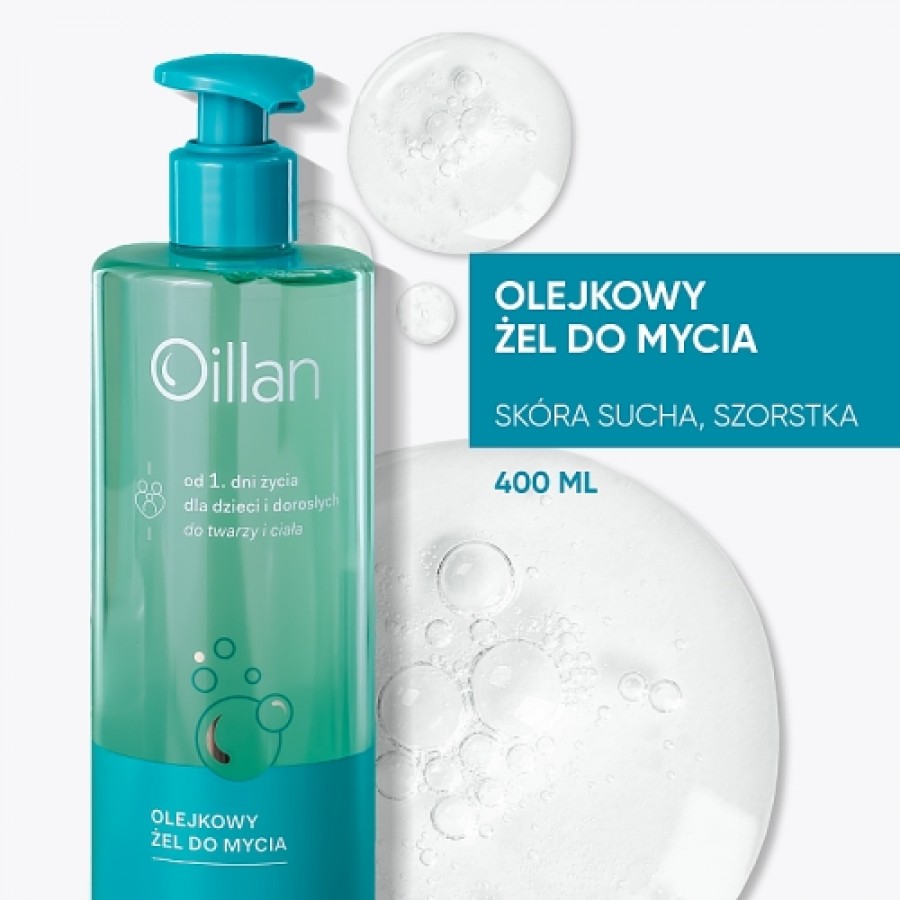 Miniaturka artykułu - #0 OILLAN Olejkowy żel do mycia, 400ml